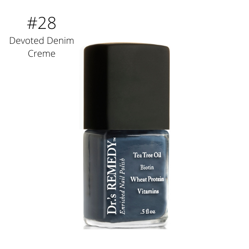 DR&#39;S REMEDY NAIL POLISH ENRICHED NAIL CARE Devote Denim Creme